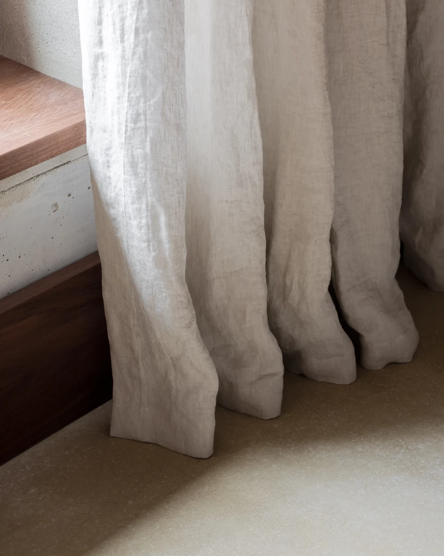 Kissing the floor...

Our linen curtains dress your home in a cosy and sophisticated way... 
The refined textures and pure materials match perfectly with wood, textured paint and natural stone...

Our stonewash curtains are mostly finished just kissing the floor, this extends your home visually from floor to ceiling...

Get in touch to see and discover our options in Linen or other materials... 
We have other solutions such as wooden blinds, roller blinds, american stores... as well to provide the complete curtain service... for your home, restaurant or corporate projects...

Contact Ilse@verilin.be 

Picture by @cafeine