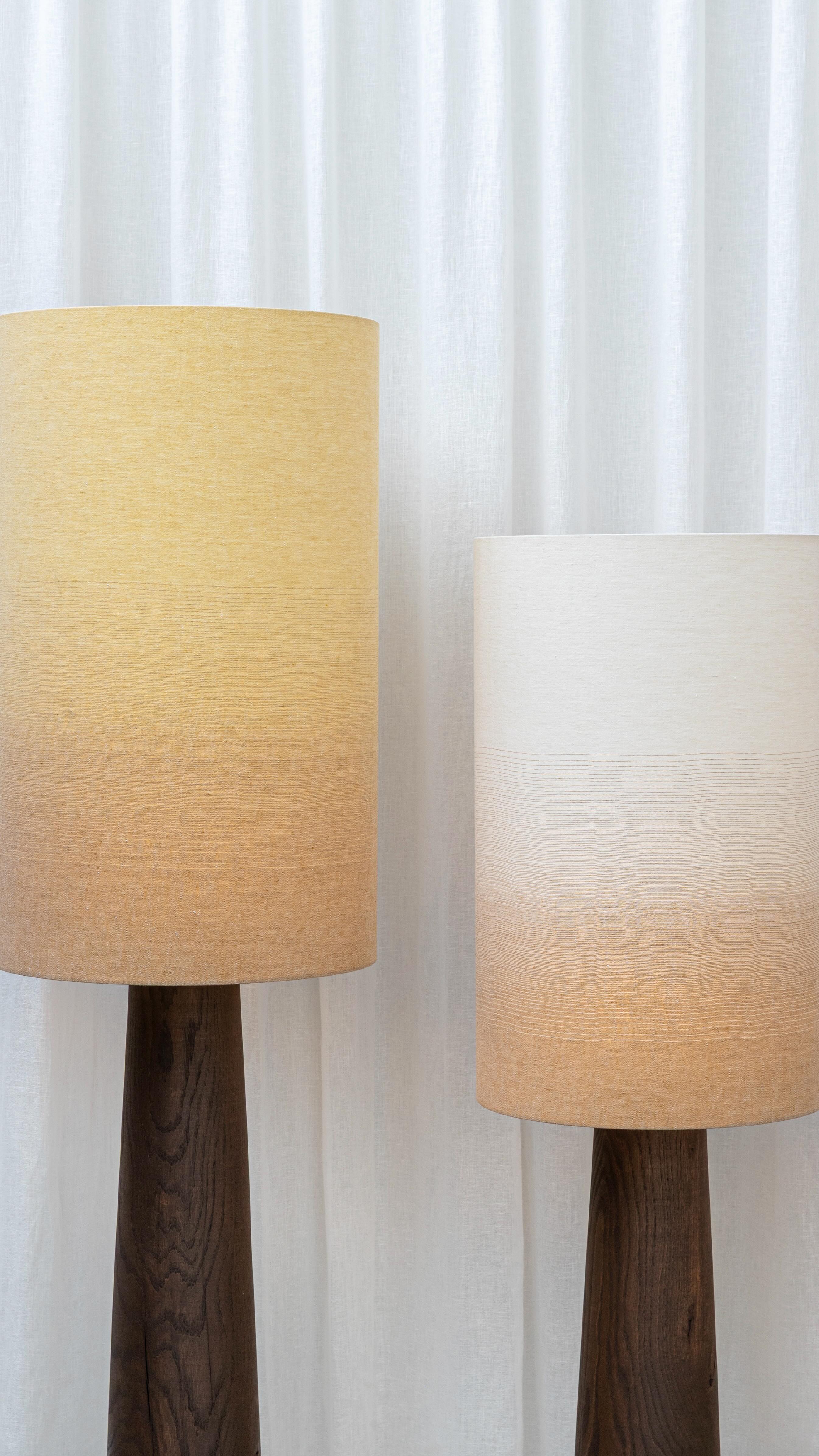 The Degradé. A collaboration between Jeroen De Ruddere and Verilin.

A fabric that colors outside the lines. The dégradé picks up the tone of the wooden base and opens gently into light, the way a horizon slowly reveals itself.

First public showing at the @verilinbelgium Open Days 28–30 November, 11:00–18:00